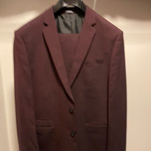 Mens burgundy suit from Express
